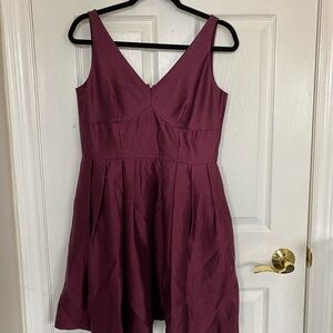 CeCe Sleeveless Mini Dress in Deep Burgundy